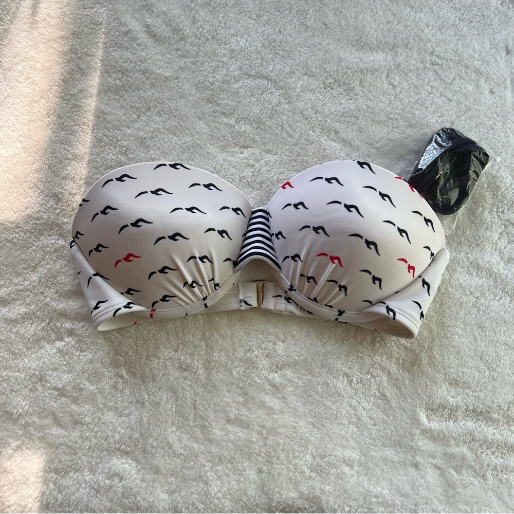 xhilaration pushup seagull bikini top with attachable straps